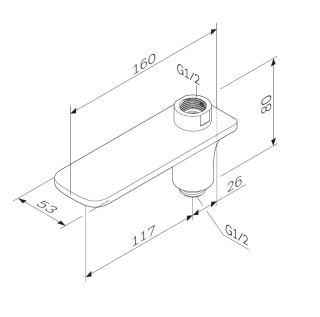 Излив поворотный AM.PM F50A70900